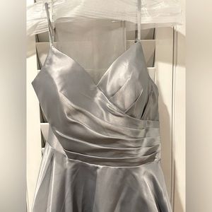 NWT - Party Dress with pockets  - May Queen Couture - Silver - Size 8 -